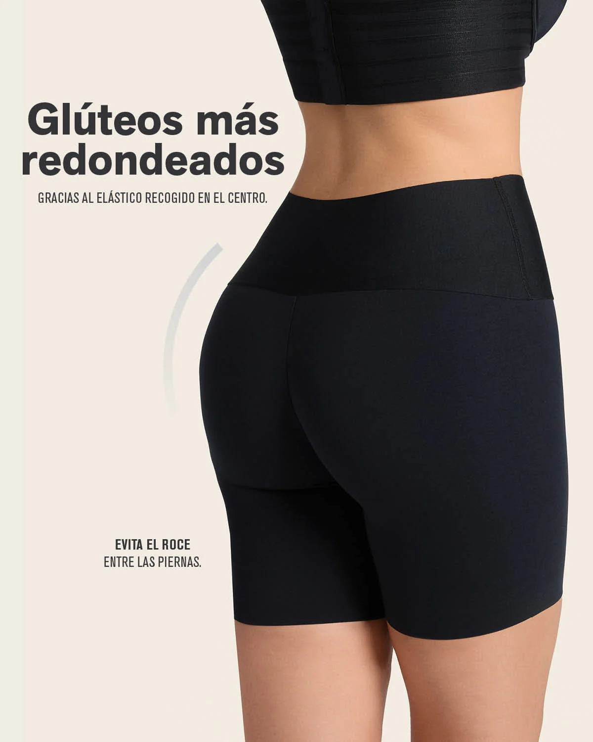 Short de control moderado aspecto invisible con fajón antideslizante - Image 13