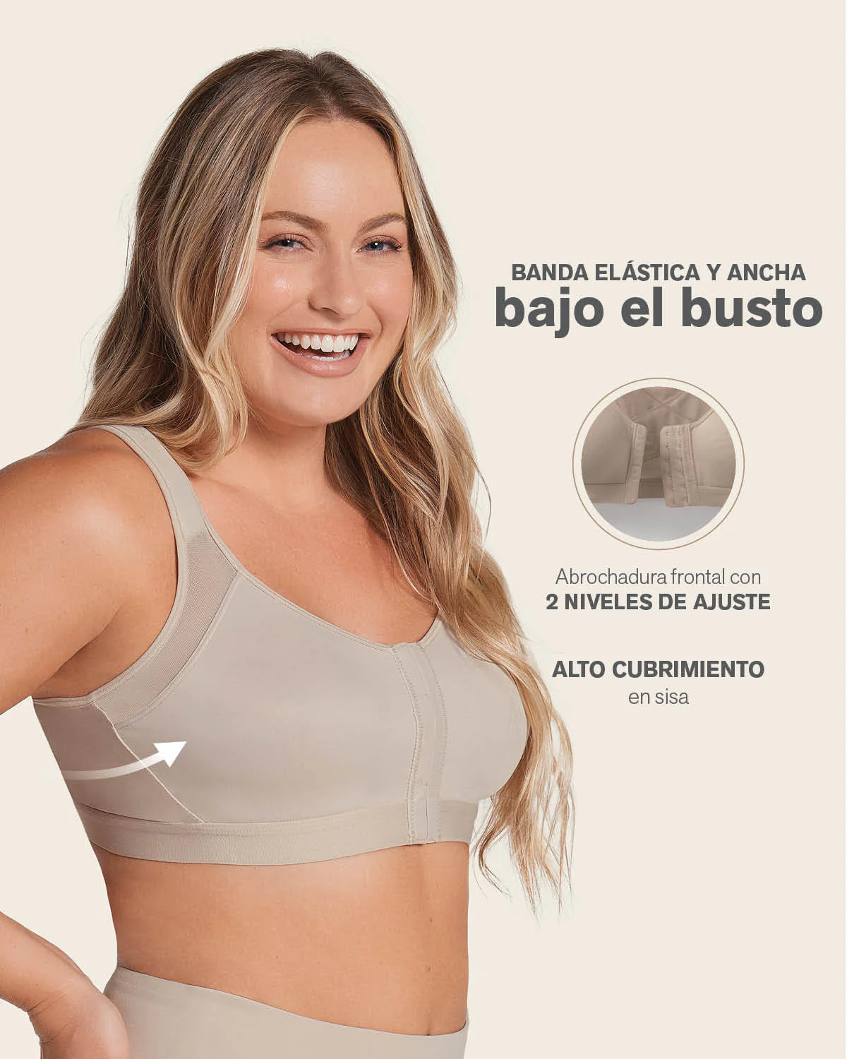 Brasier facilitador de postura con control de volumen del busto Multi/Functional - Image 24