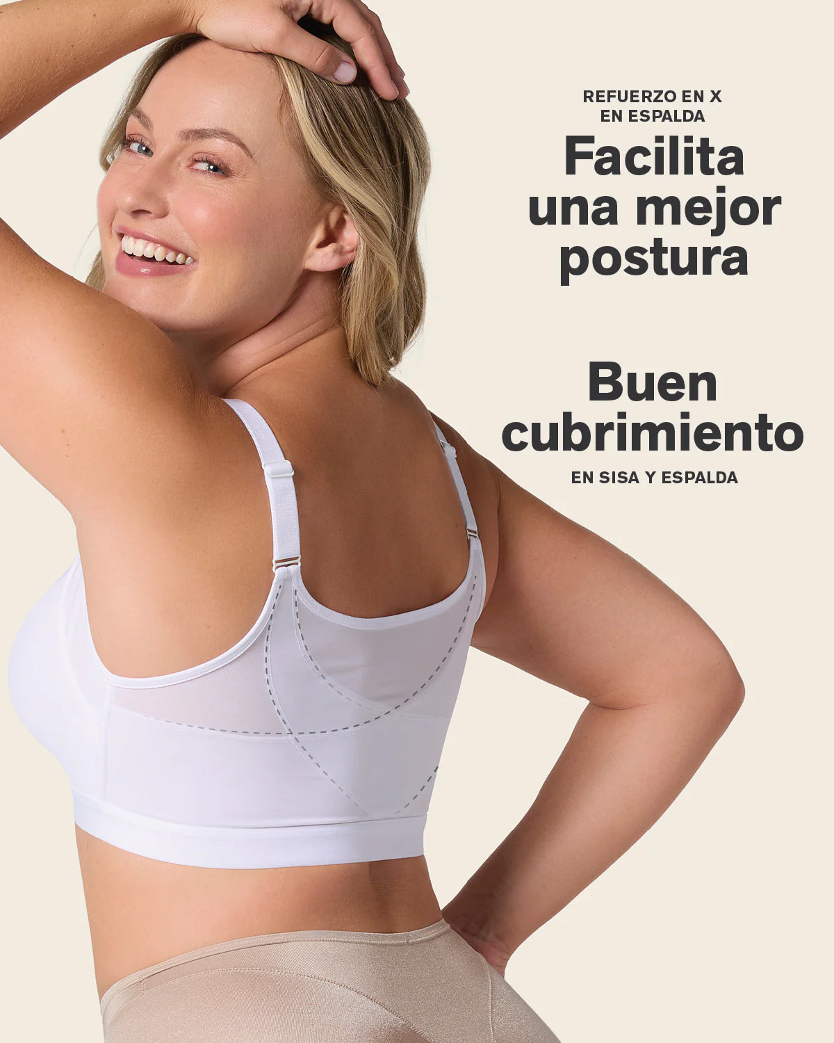Brasier facilitador de postura con copas en espuma Multi/Benefit - Image 7