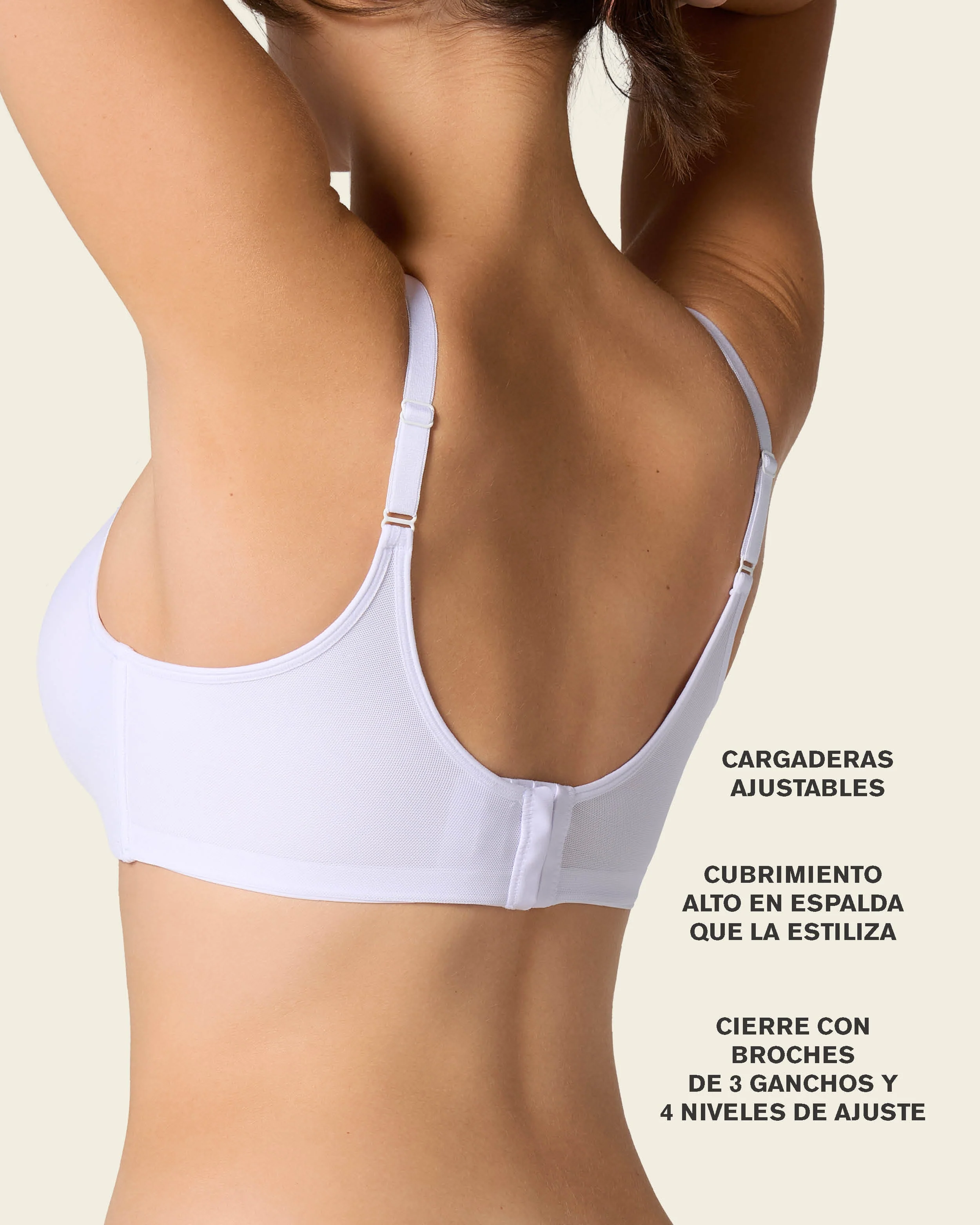 Brasier sin arco de realce alto incorporado Magical Bra - Image 14