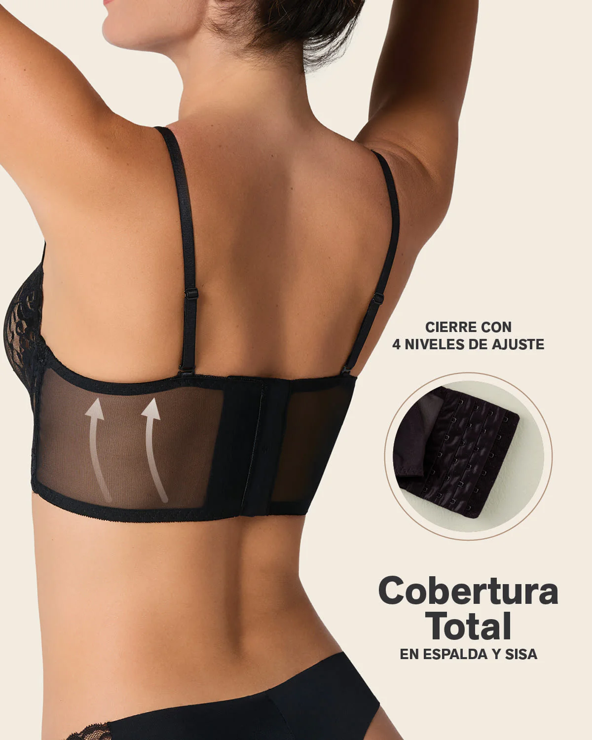 Brasier tipo bralette en encaje y transparencias - Image 6