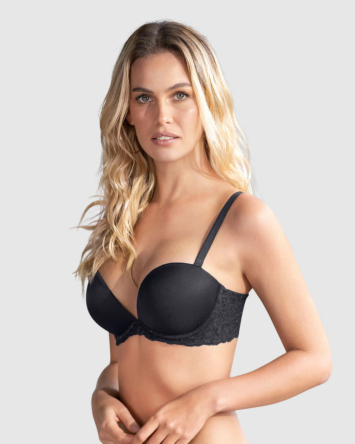 Brasier triple realce efecto 3D escote profundo - Image 5
