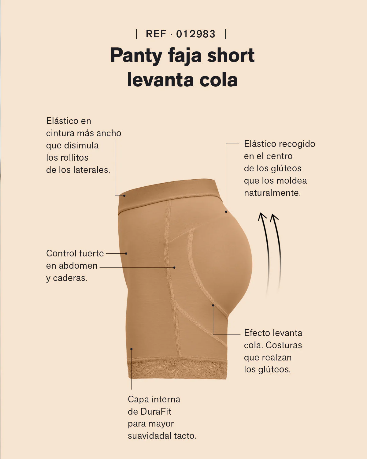 Panty faja tipo short levanta glúteos - Image 8