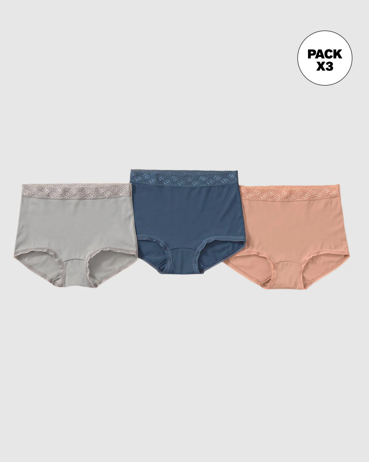 Paquete x 3 panties clásicos con toques de encaje - Image 5