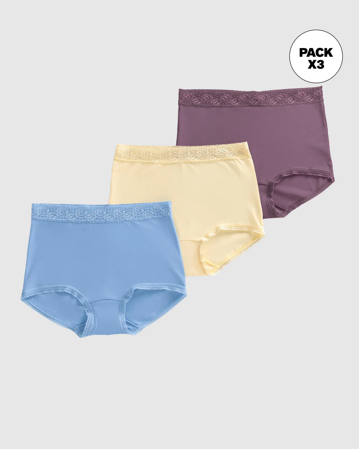 Paquete x 3 panties clásicos con toques de encaje - Image 9